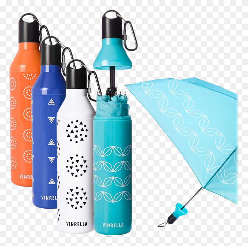 860x851 Vinrella Water Bottle Umbrella Umbrella Water Bottle, Bottle, Cylinder, Canopy HD PNG Download