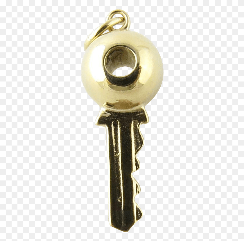 287x768 Vintage 14 Karat Yellow Gold Key Charm This Lovely Locket, Bronze, Fire Hydrant, Hydrant HD PNG Download