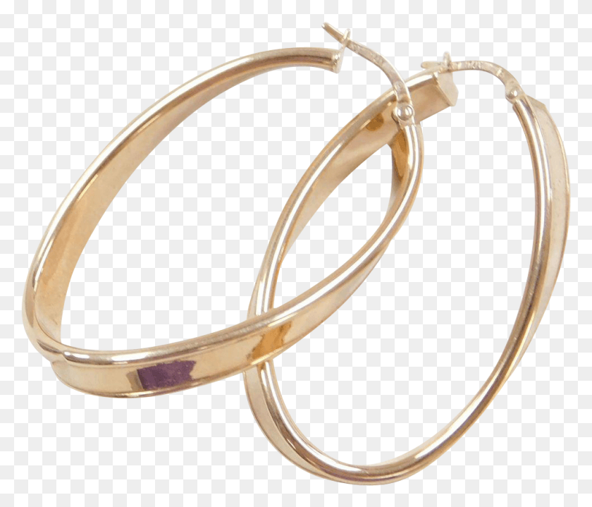 984x832 Vintage 14k Gold Hoop Earrings Bangle, Accessories, Accessory, Jewelry HD PNG Download
