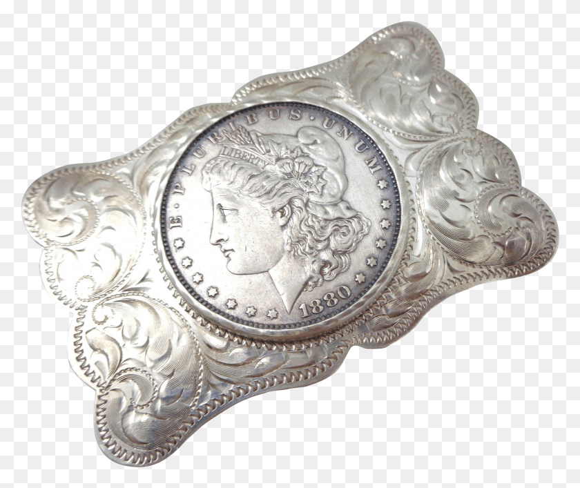 1954x1621 Vintage 1880 O Morgan Dollar Sterling Silver Belt Buckle Antique, Accessories, Accessory, Bronze HD PNG Download
