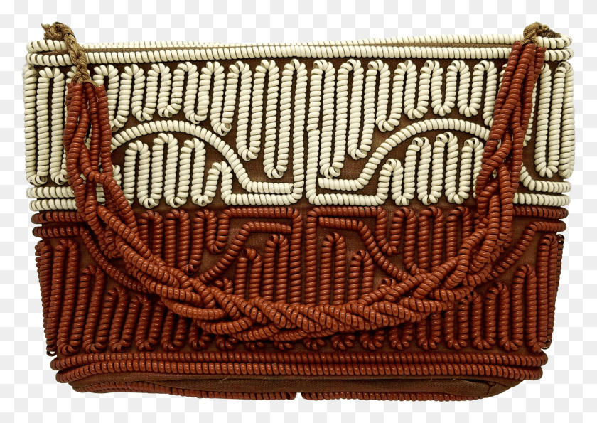 1886x1296 Vintage 39Telephone Cord39 Purse Handbag 1950S Brown Emblem Descargar Hd Png