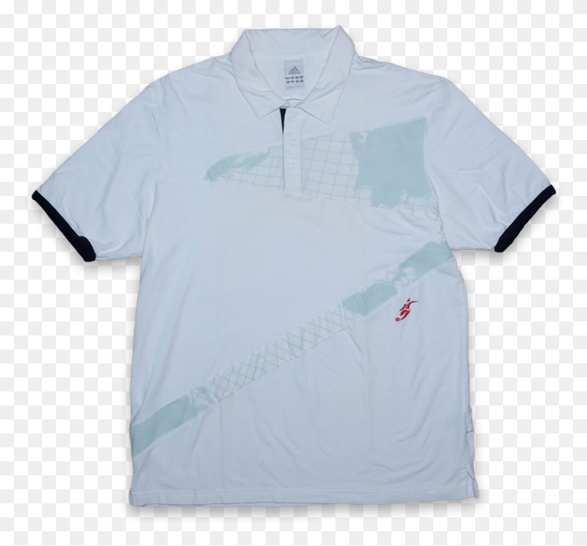 850x786 Vintage Adidas David Beckham Polo Shirt Vintage Klamotten Polo Shirt, Clothing, Apparel, Shirt HD PNG Download