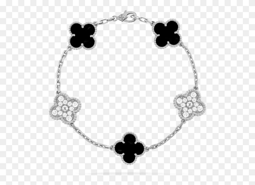 521x552 Vintage Alhambra Bracelet 5 Motifs Van Cleef Alhambra Bracelet 5 Motifs, Accessories, Accessory, Jewelry HD PNG Download