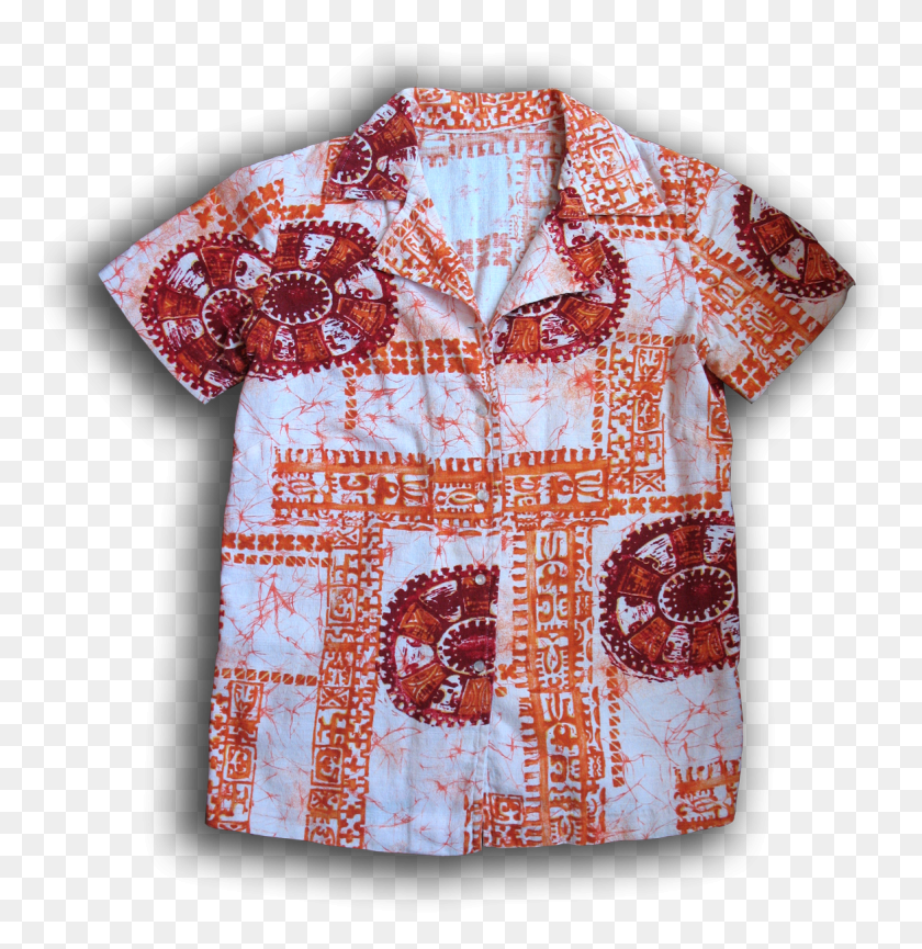 1175x1213 Vintage Aloha Shirt Crop Shirt, Clothing, Apparel, Blouse HD PNG Download