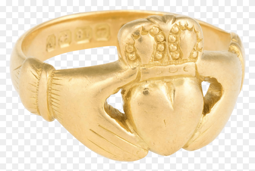 1192x773 Vintage Art Deco Irish Claddagh Ring 18 Karat Yellow Bracelet, Goggles, Accessories, Accessory Descargar Hd Png