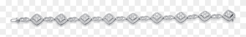 953x84 Vintage Art Nouveau Diamond Link Bracelet Chain, Hair Slide, Mustache, Aluminium HD PNG Download