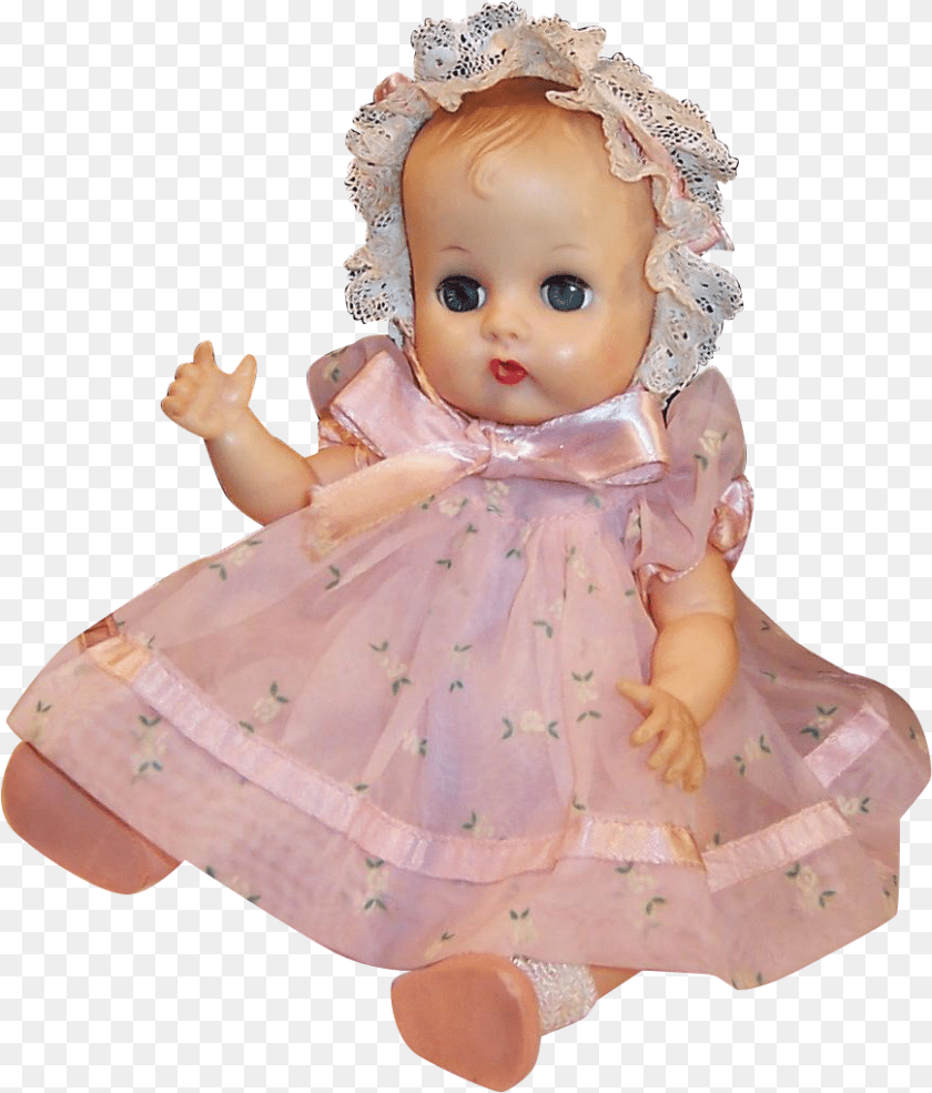869x1019 Vintage Baby Doll, Toy, Clothing, Hat, Face Clipart PNG