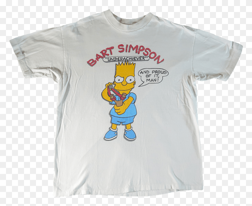818x658 Vintage Bart Simpson Underachiever Active Shirt, Clothing, Apparel, T-Shirt Descargar Hd Png