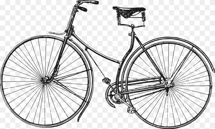 Vintage Bicycle Vector, Machine, Transportation, Vehicle, Wheel Transparent PNG