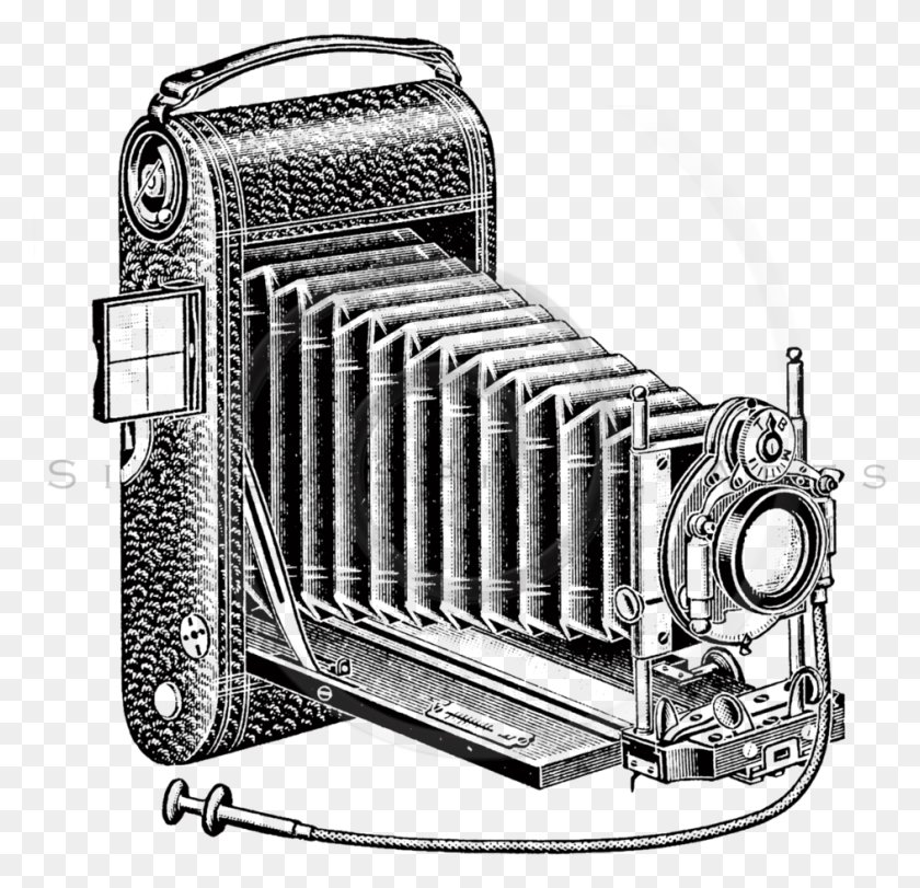 942x907 Vintage Camera Clip Art Black And White, Whip, Spiral HD PNG Download