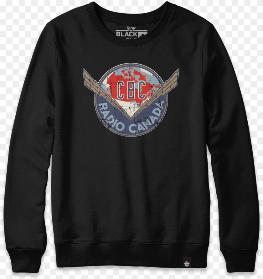 1109x1179 Vintage Cbc Thunderbolt Logo Crewneck Sweatshirt Crew Neck, Clothing, Knitwear, Long Sleeve, Sleeve Clipart PNG