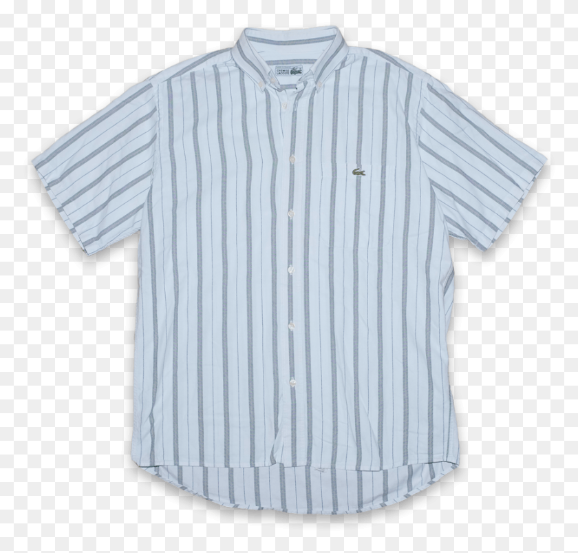 862x822 Vintage Chemise Lacoste Vertical Striped Button Down Baseball Uniform, Clothing, Apparel, Shirt HD PNG Download