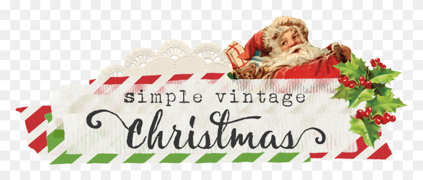 1021x392 Vintage Christmas Vintage Christmas Simple Stories, Text, Birthday Cake, Cake HD PNG Download