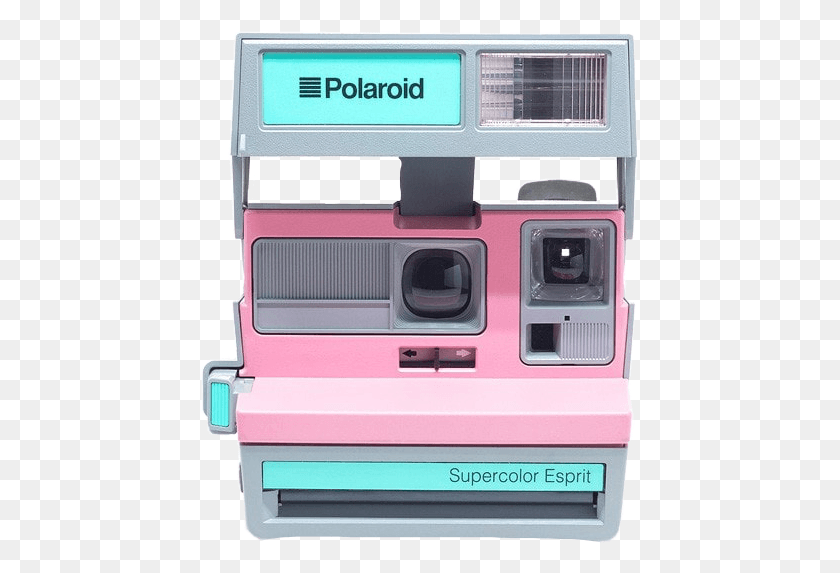 439x513 Винтажная Милая Камера Pink Instantcamera Freetoedit Polaroid, Электроника, Цифровая Камера, Пожарная Машина Png Скачать