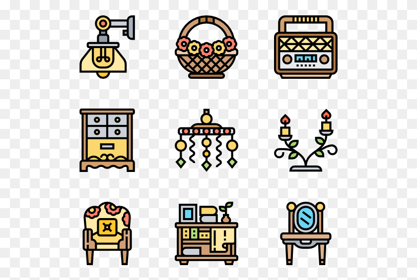 521x505 Vintage Decoration Vikings Icons Pack, Pac Man, Scoreboard, Super Mario HD PNG Download