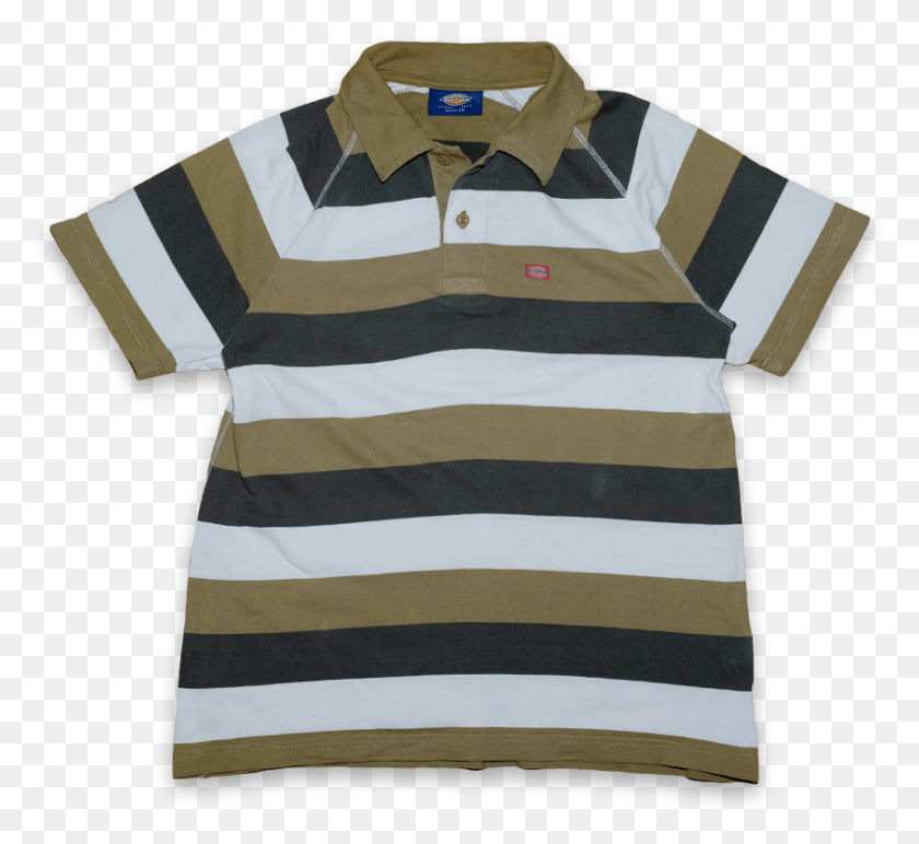842x769 Vintage Dickies Striped Polo Shirt Polo Shirt, Clothing, Apparel, Shirt Descargar Hd Png