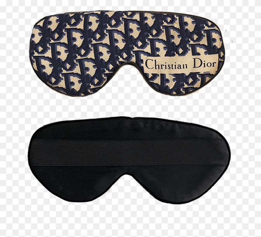 665x704 Vintage Dior Logo Sleep Mask Navy Eye Mask Dior, Sunglasses, Accessories, Accessory HD PNG Download