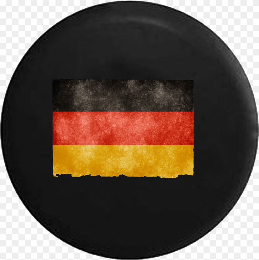 1795x1803 Vintage Distressed German Flag Rv Camper Spare Tire Circle, Germany Flag, Hockey, Ice Hockey, Ice Hockey Puck Sticker PNG