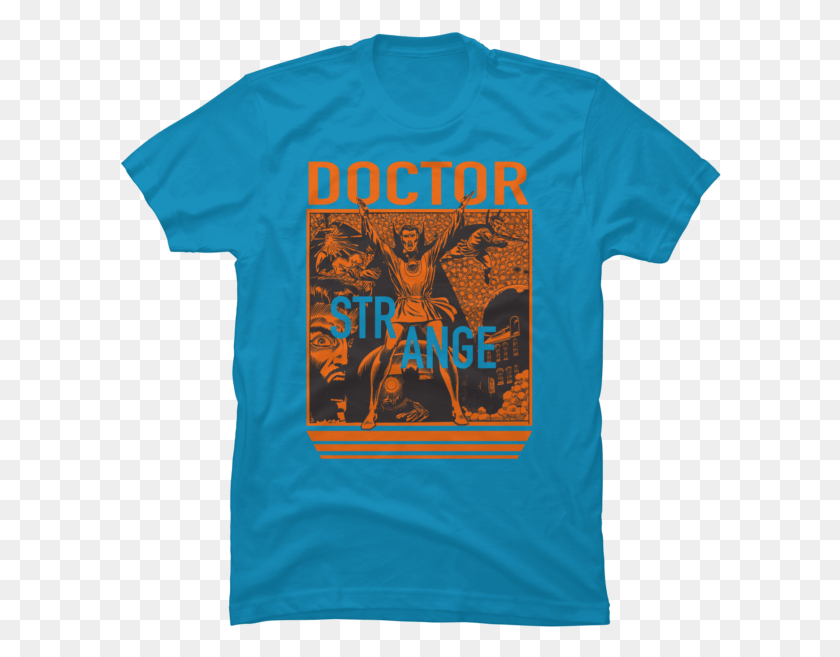 602x597 Vintage Doctor Strange Shirt, Clothing, Apparel, T-shirt HD PNG Download