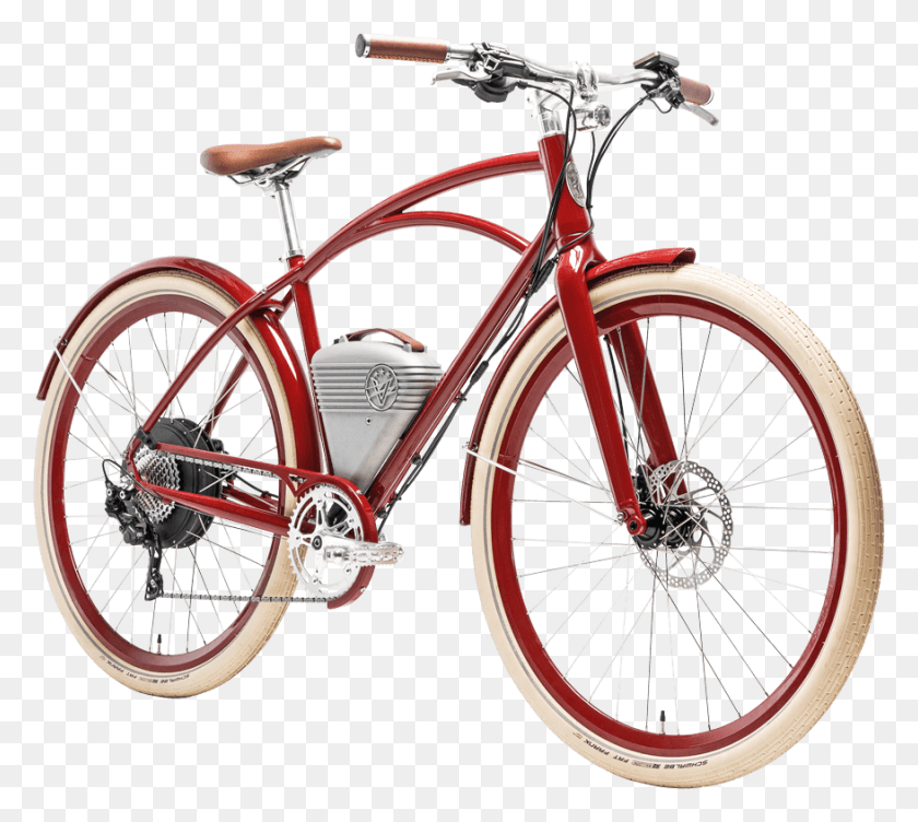 877x779 Vintage Electric Bike Vintage Electric Cafe, Bicycle, Vehicle, Transportation HD PNG Download