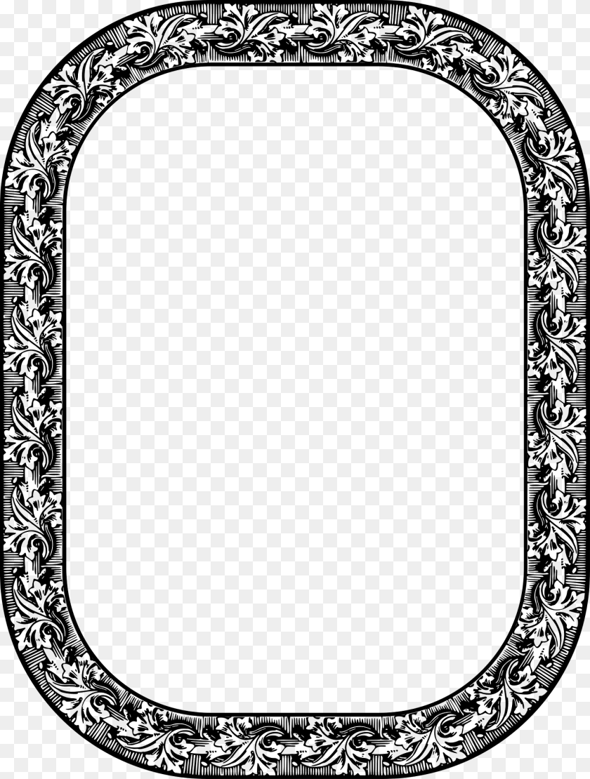 1453x1920 Vintage Frame14 Clipart, Home Decor, Rug Sticker PNG