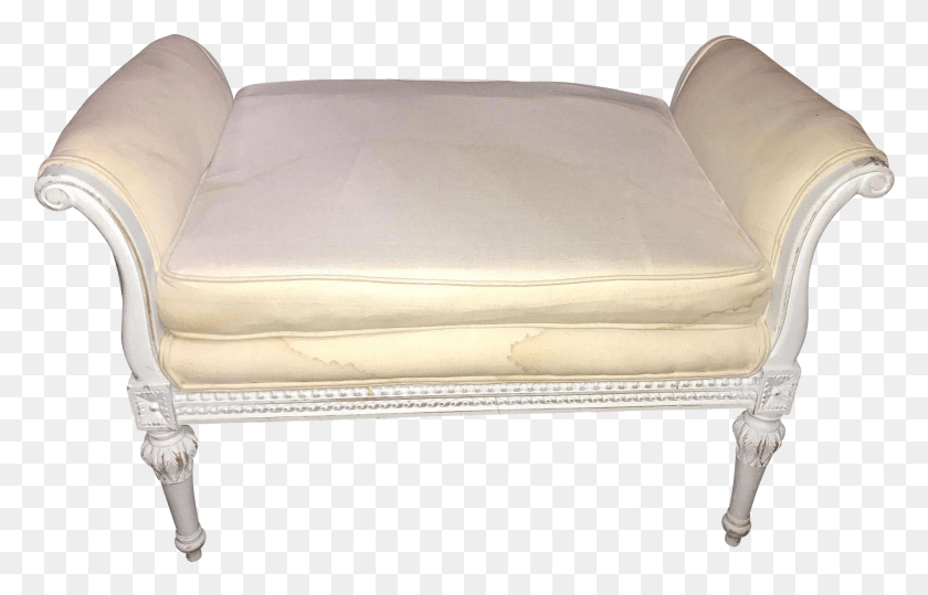 1713x1053 Vintage French Louis Xvi Style Upholstered Window Bench Futon Pad, Furniture, Chair, Mattress HD PNG Download