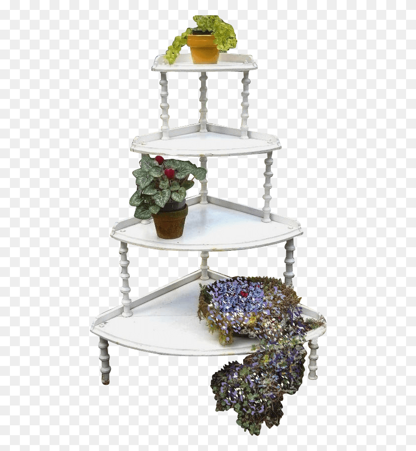480x852 Vintage Garden Porch Plant Flower Stand Etagere Demilune Shelf, Wedding Cake, Cake, Dessert HD PNG Download