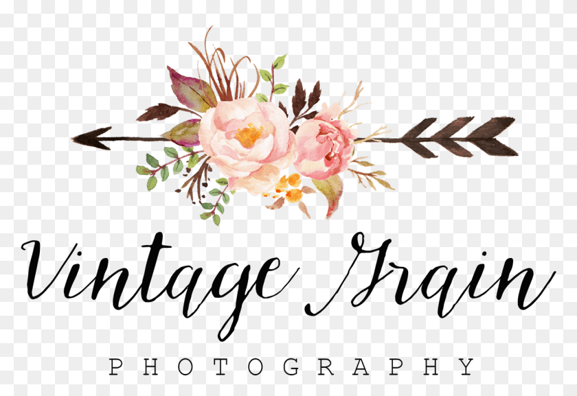 1199x795 Vintage Grain Photography Logo Logo, Floral Design, Pattern, Graphics Descargar Hd Png