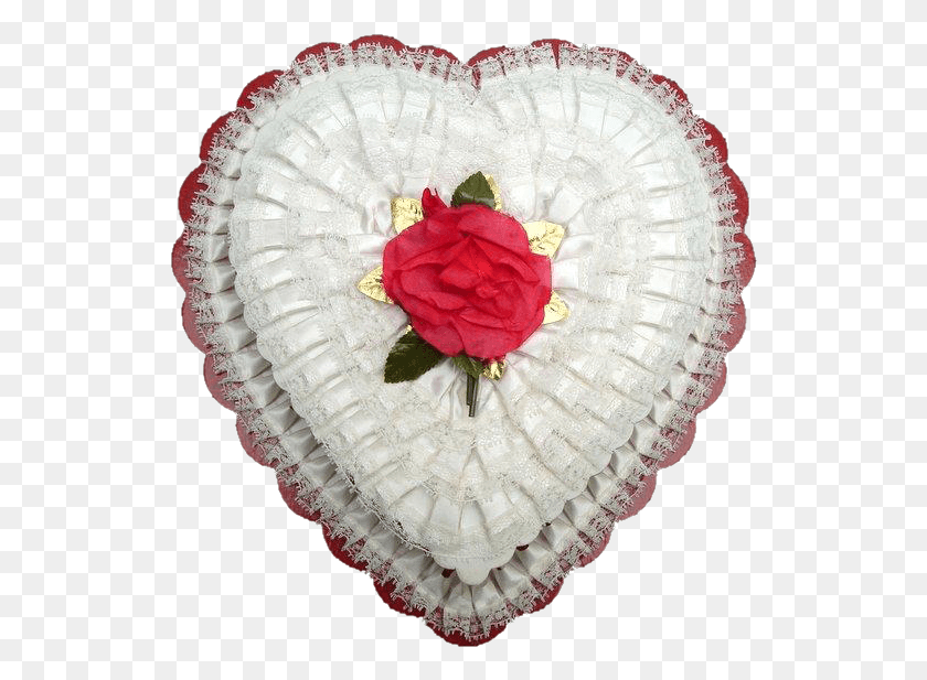 532x557 Винтажное Сердце Candy Box Heart Vintage, Растение, Цветок, Цветение Hd Png Скачать