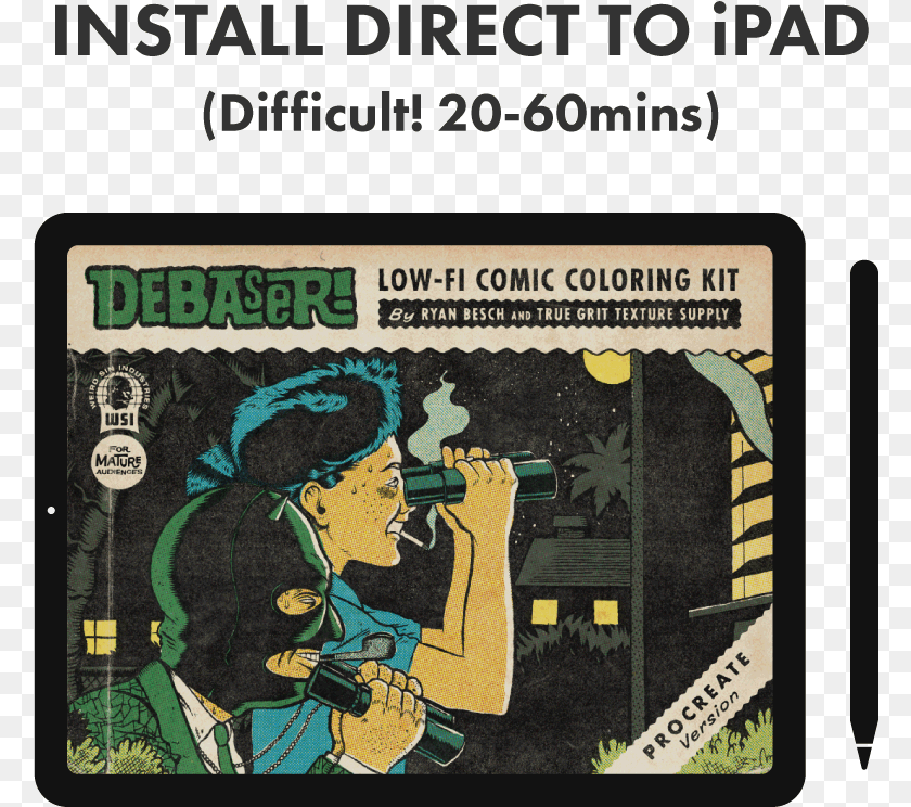 Vintage Illustration Procreate Tutorial, Book, Comics, Publication, Adult PNG