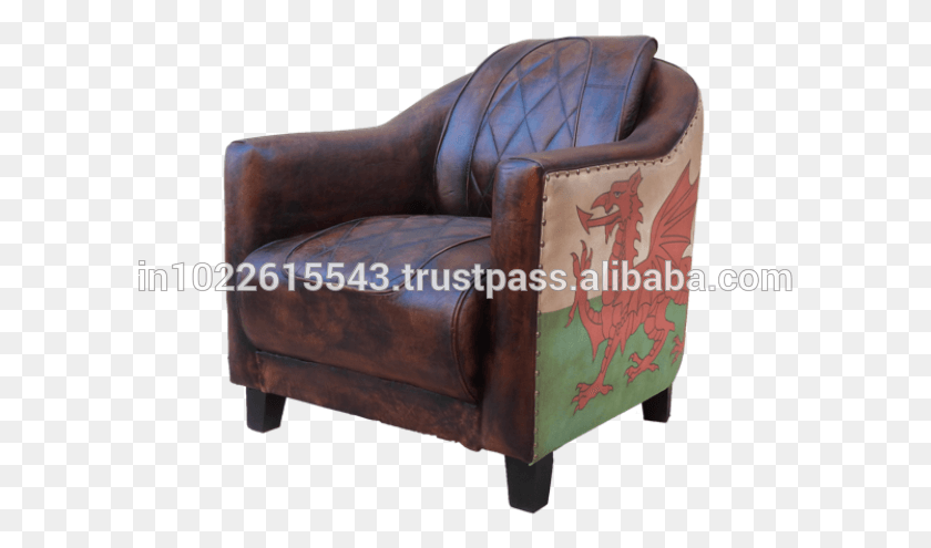 591x435 Vintage Industrial Leather Single Chair Sofaunion Club Chair, Furniture, Armchair HD PNG Download