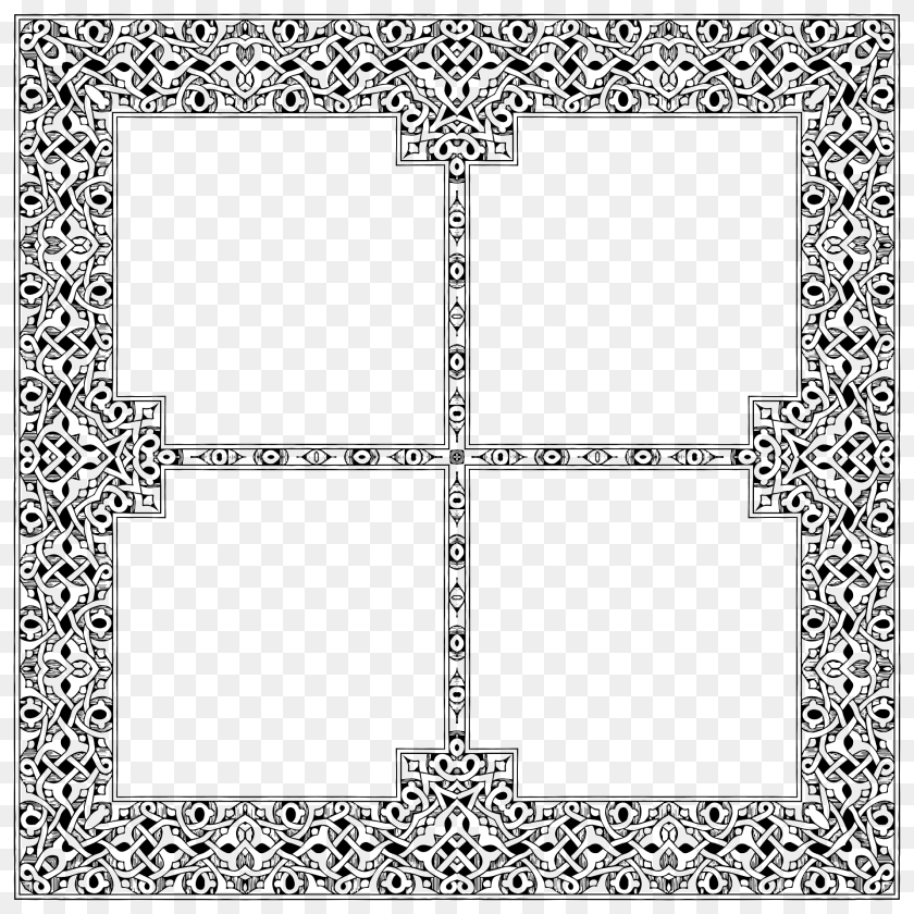 Vintage Intertwined Design 4 Clipart, Home Decor, Rug Transparent PNG