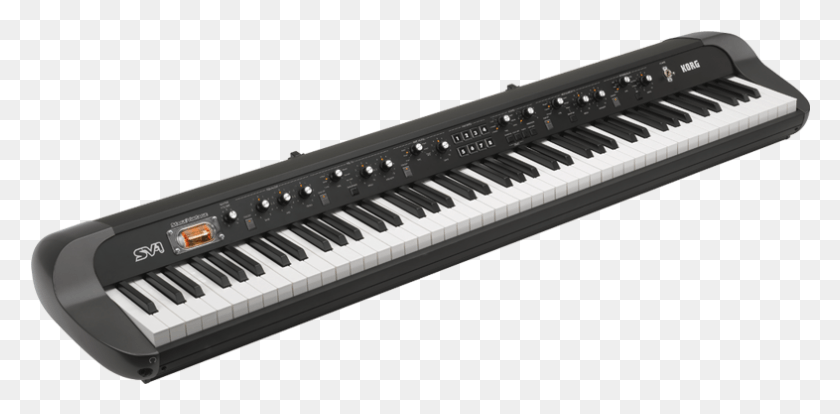786x357 Vintage Keyboard Korg Sv1 88 Black, Piano, Leisure Activities, Musical Instrument HD PNG Download