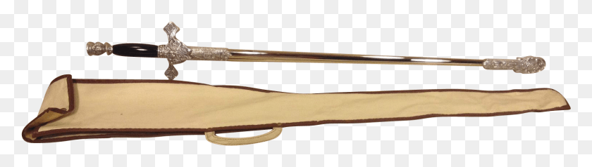 1524x349 La Vaina De La Espada Y El Estuche De Rifle De Los Caballeros De Colón Vintage, Instrumento Musical, Flecha, Símbolo, Hd Png