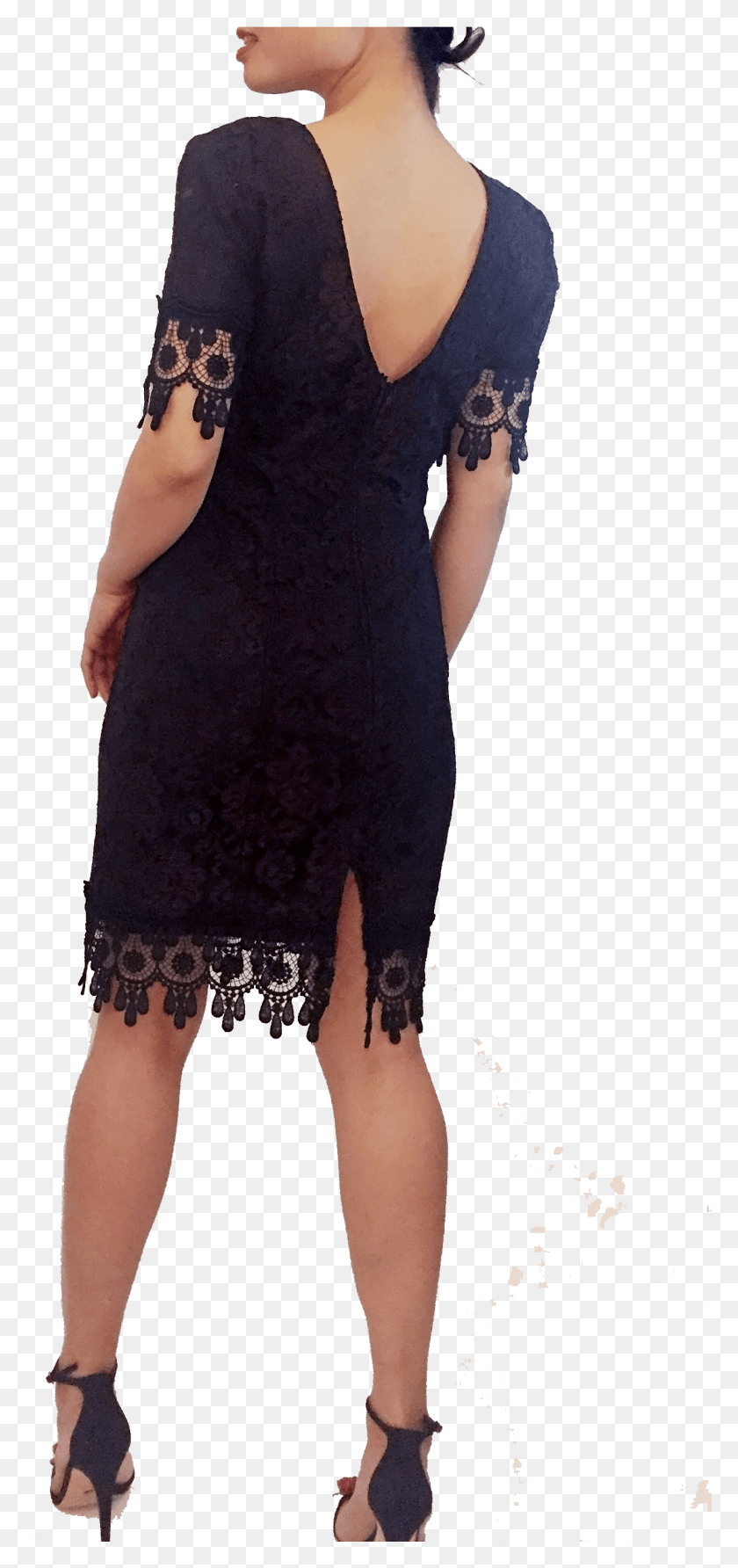 1234x2729 Vintage Lace Dress Open Back Dress, Clothing, Apparel, Person HD PNG Download