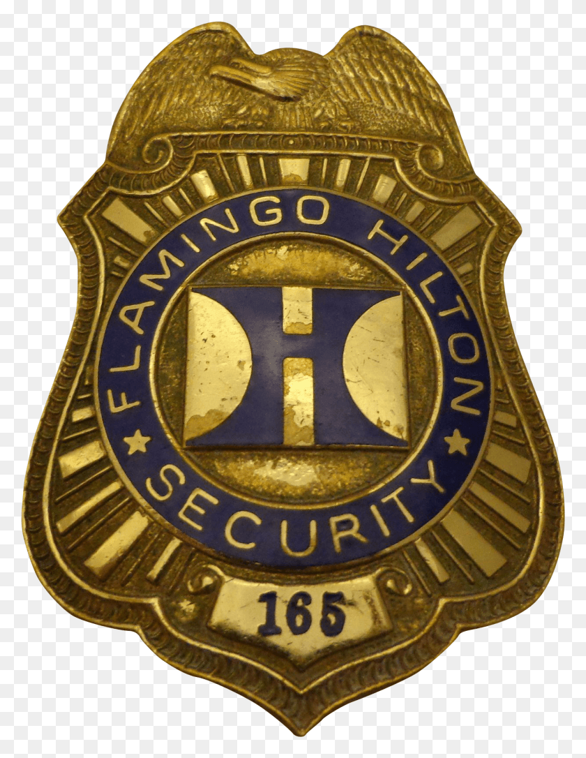 1251x1646 Vintage Las Vegas Flamingo Hilton Hotel Security Guard Emblem, Logo, Symbol, Trademark HD PNG Download