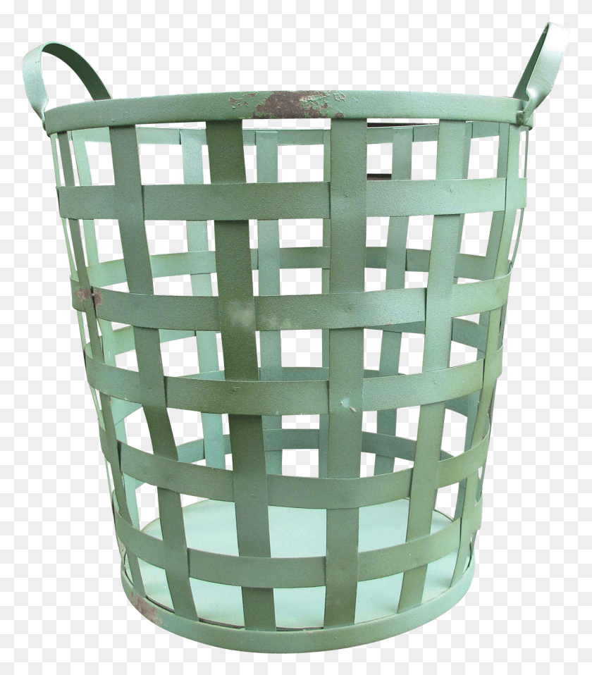 1235x1423 Vintage Laundry Hamper Vintage Metal Basket Tall Laundry Laundry Basket, Rug, Chair, Furniture HD PNG Download