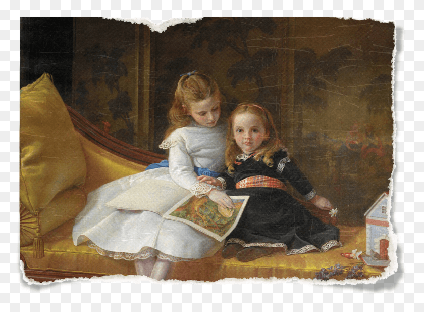 1280x915 Vintage Little Girl Art Collage Image Edith Hayllar Paintings, Person, Human HD PNG Download