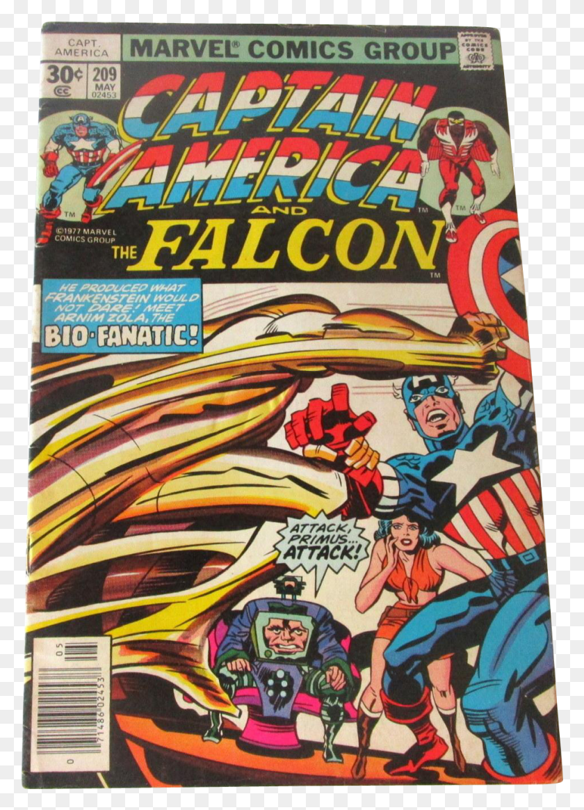 955x1352 Vintage Marvel Comic Captain America And The Falcon Captain America, Poster, Advertisement, Person HD PNG Download