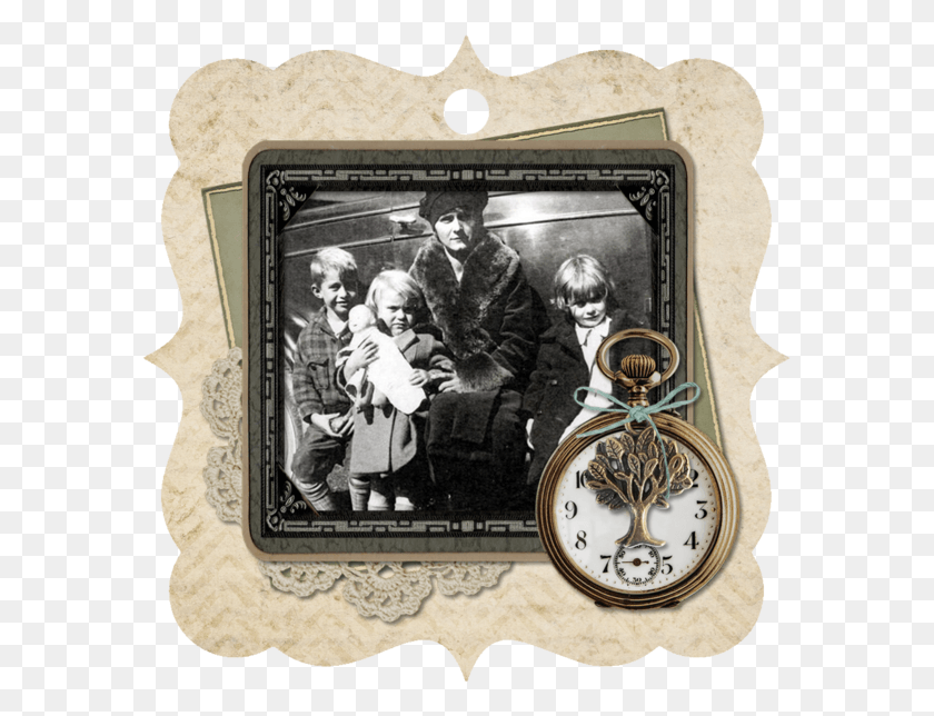 583x584 Vintage Memories Ornaments Picture Frame, Person, Human, Text HD PNG Download