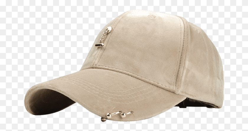 682x385 Vintage Metal Bar And Rings Embellished Baseball Hat Baseball Cap, Clothing, Apparel, Cap HD PNG Download