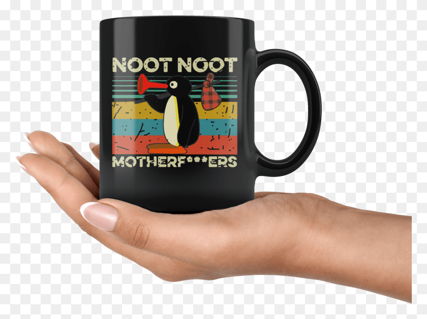1973x1440 Vintage Pingu Noot Noot Motherfucker Mug Obama And Trump Mug, Coffee Cup, Cup, Person HD PNG Download
