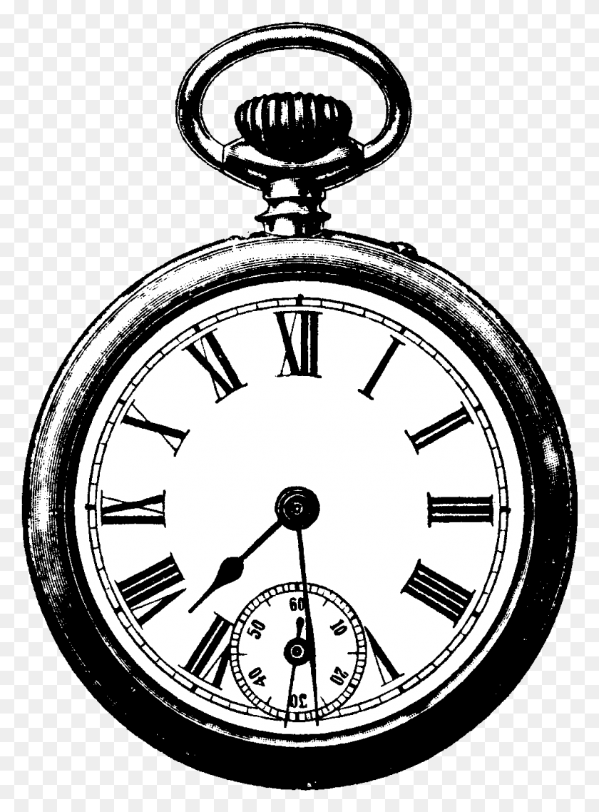 993x1373 Descargar Png Reloj De Bolsillo Vintage Bw Esfera De Reloj, Reloj Analógico, Reloj, Torre Del Reloj Hd Png