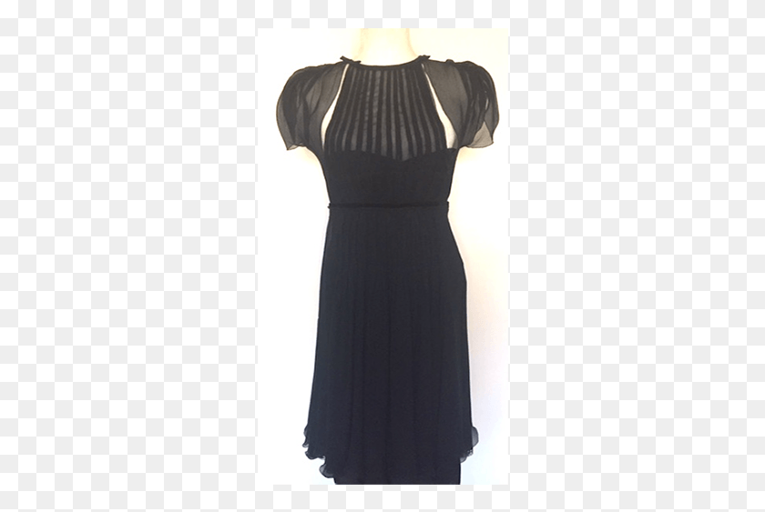 276x503 Vintage Prada Cocktail Dress Little Black Dress, Clothing, Apparel, Sleeve HD PNG Download