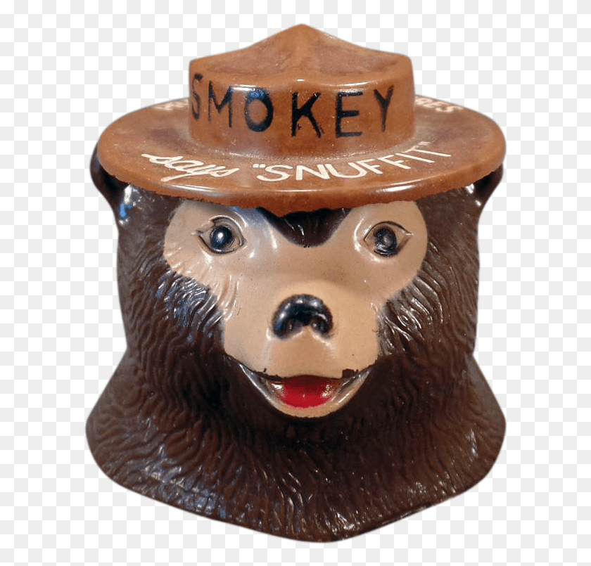 605x745 Vintage Smokey Bear Snuffit For Car Dashboards Old Punxsutawney Phil, Toy, Figurine, Sweets HD PNG Download