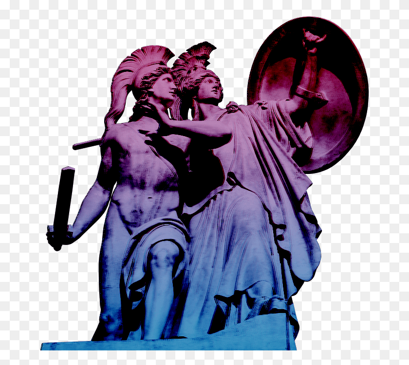 681x691 Статуя Статуи Вапорвейв Эстетическая Прозрачная Греческая Статуя, Человек, Человек Png Скачать