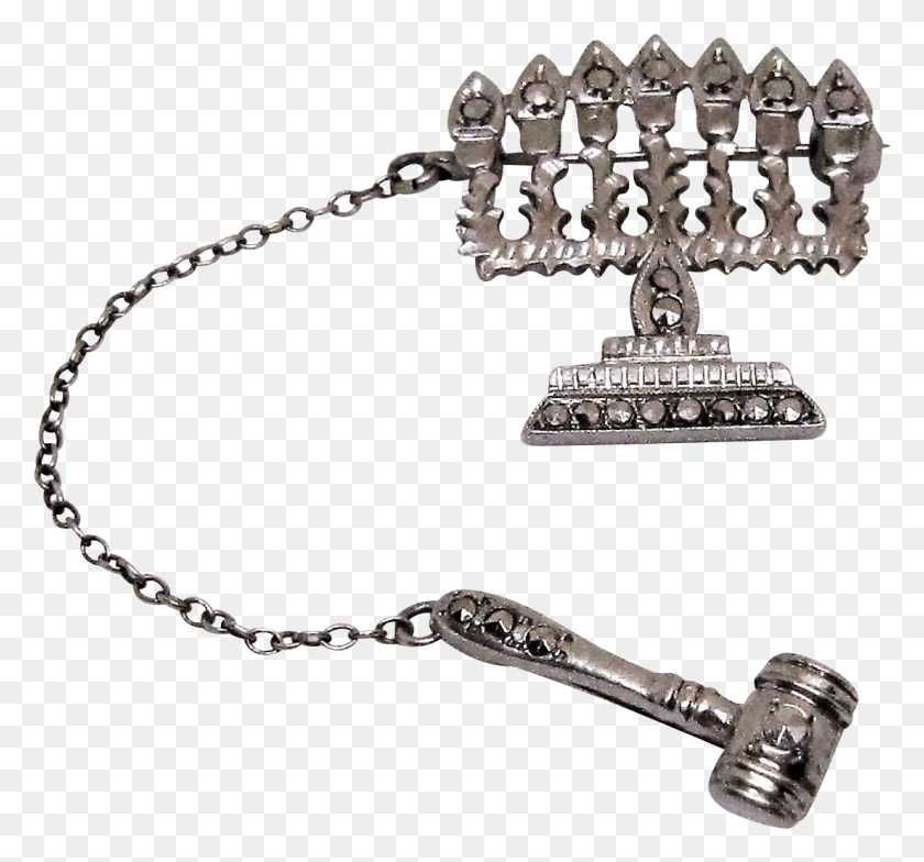 1104x1025 Vintage Sterling Silver Charm Torah Scroll Pendant Chain, Accessories, Accessory, Bracelet HD PNG Download