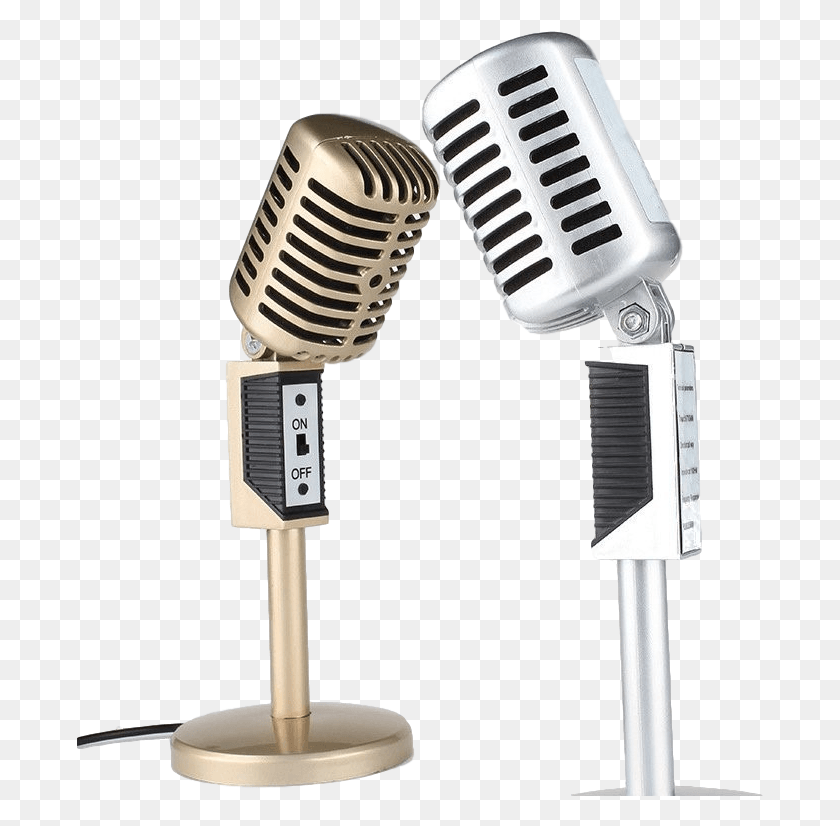 687x766 Vintage Style Desktop Microphone Singing, Lamp, Electrical Device, Blow Dryer HD PNG Download