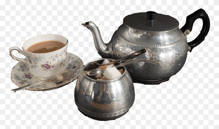 775x435 Vintage Tea Package Teapot, Pottery, Pot, Saucer Descargar Hd Png