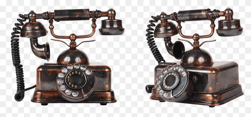 Vintage Telephone Electronics, Phone, Dial Telephone PNG